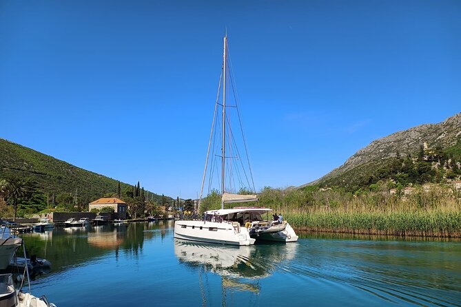 Adventure Sailing 4 Night Dubrovnik Cruise on the Huck Finn Cat - The catamaran, cabins, and daily rhythm