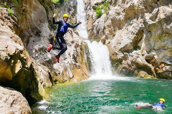 Basic Canyoning on Cetina River from Split or Zadvarje - Velika Gubavica, a 50-meter waterfall