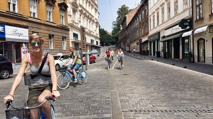 Best of Zagreb: 4-Hour Cycling Tour - Upper Town stories at Stone Gate and Bloody Bridge
