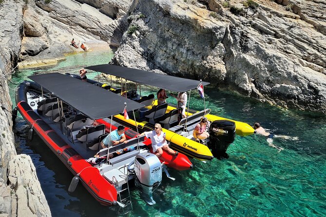 Blue Cave & Hvar, 5 Islands Speedboat with Luxury Seats in Shade - The Early Run to Biševo and the Blue Cave