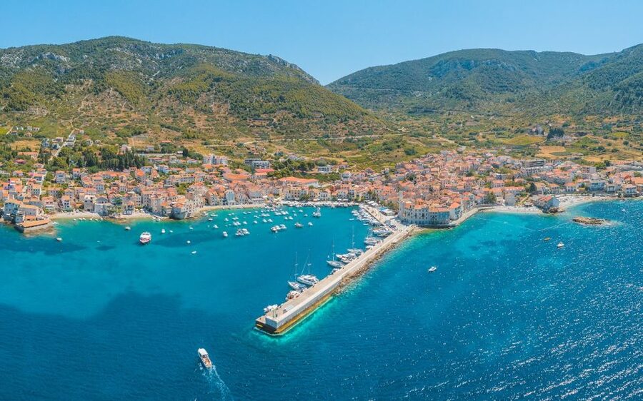 Blue Cave, Mamma Mia and 5 top destinations: From Trogir - Hvar Old Town and the fortress view