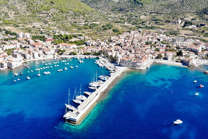 Blue cave, Mamma Mia and Hvar, 5 islands speedboat tour - Passing Srebrena, the Mamma Mia beach