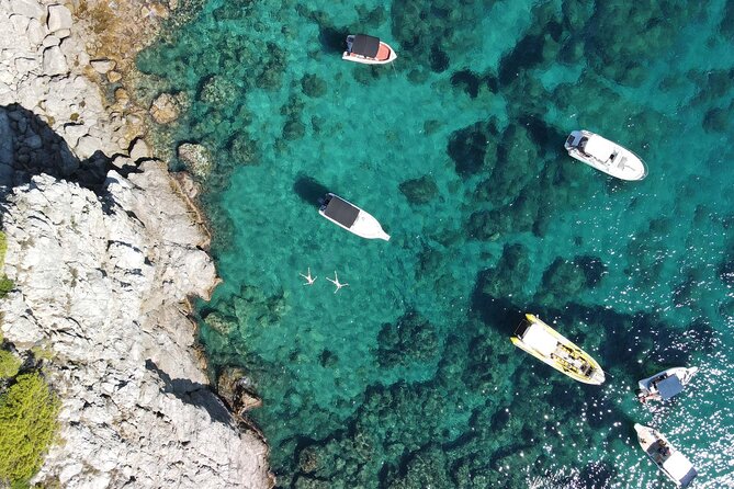 Blue & Green cave,Šunj beach - with drinks small group speedboat - Price and value at $78.64