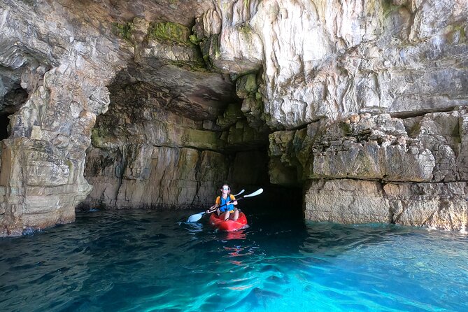 BOAT & KAYAK! Sea Adventure - Snorkeling & Cliff Jumps - Starting at Marina Polesana in Pula