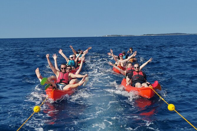 BOAT & KAYAK! Sea Adventure - Snorkeling & Cliff Jumps - The boat ride and kayak launch