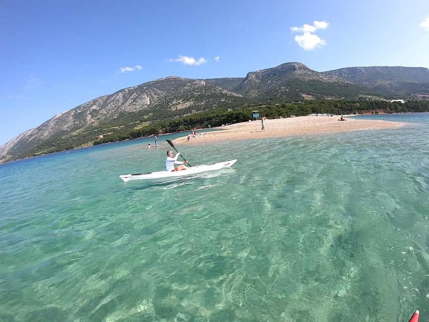 Bol: Zlatni Rat Beach Kayak Tour with Snorkeling - Seeing Zlatni Rat from the water