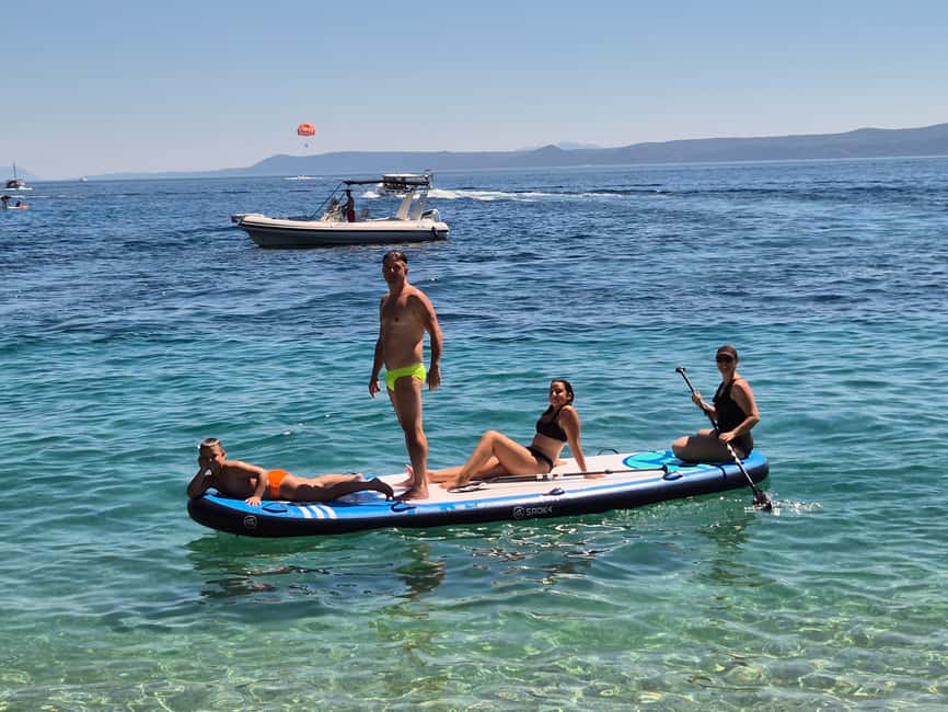 Bol: Zlatni Rat Beach Stand Up Paddle Board Rental - Finding the orange and blue flags