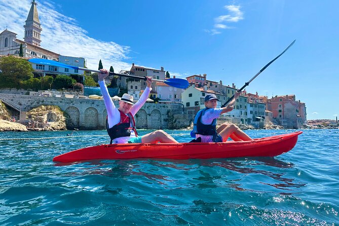BUBA-Kayak Tours Rovinj FREE-drinks,pictures,snorkeling equipment - Returning by kayak and the value of the photos