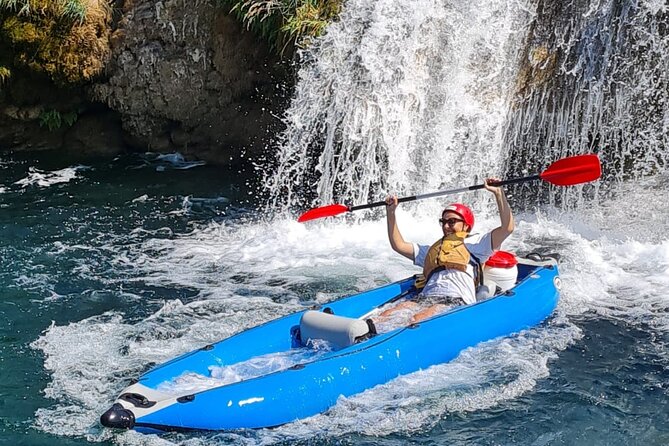 Canoe safari adventures at Zrmanja river day tour - Small rapids and a river swim