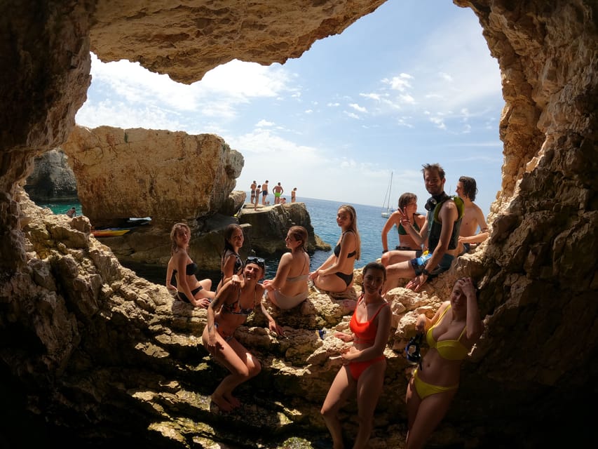 Cape Kamenjak: Kayak Tour with Cave Experience - Snorkeling in clear water, with sensible expectations