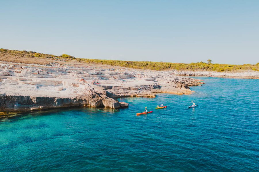 Cape Kamenjak: Kayak Tour with Cave Experience - Cliff jumping is optional, but it changes the mood