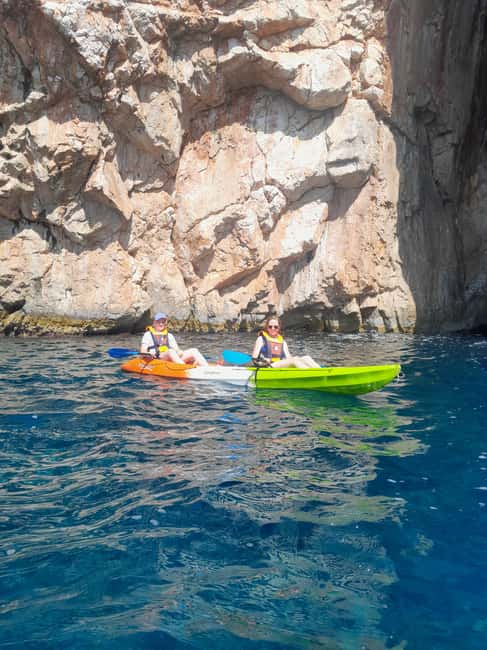 Cavtat: 'Pomalo' Guided Sea Kayaking Tour - The swim stop near a small island