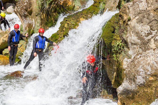 Cetina River Extreme Canyoning Adventure from Split or Zadvarje - Swimming Below the Waterfall and the Second 20-Meter Drop