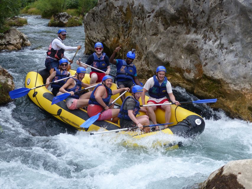 Cetina River: Rafting and Cliff Jumping Tour - The first rafting stretch: gentle rapids and river scenery