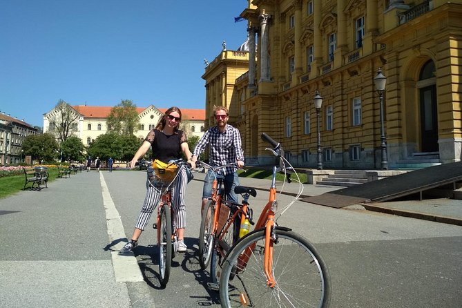 Classic Zagreb Bike Tour - The National Theatre and Lower Town squares