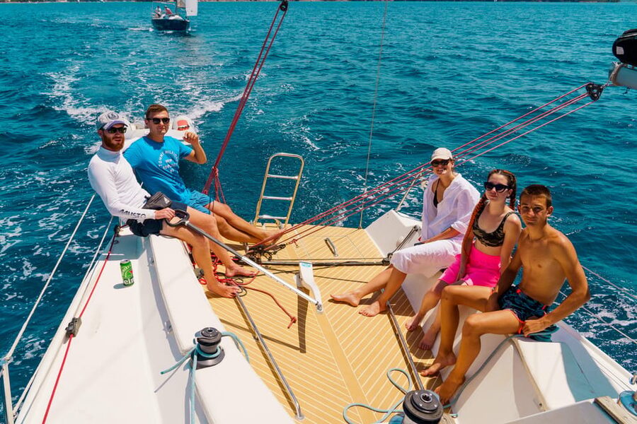 Cres: Sailing Experience Day-Trip - The Blue Cave stop