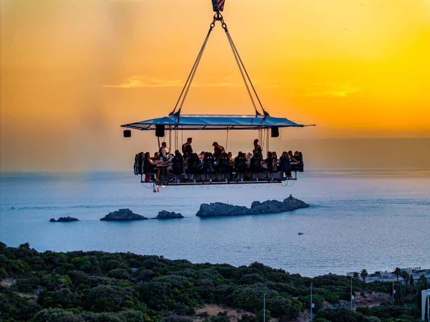 Dinner in the Sky Dubrovnik - What arrives on the table