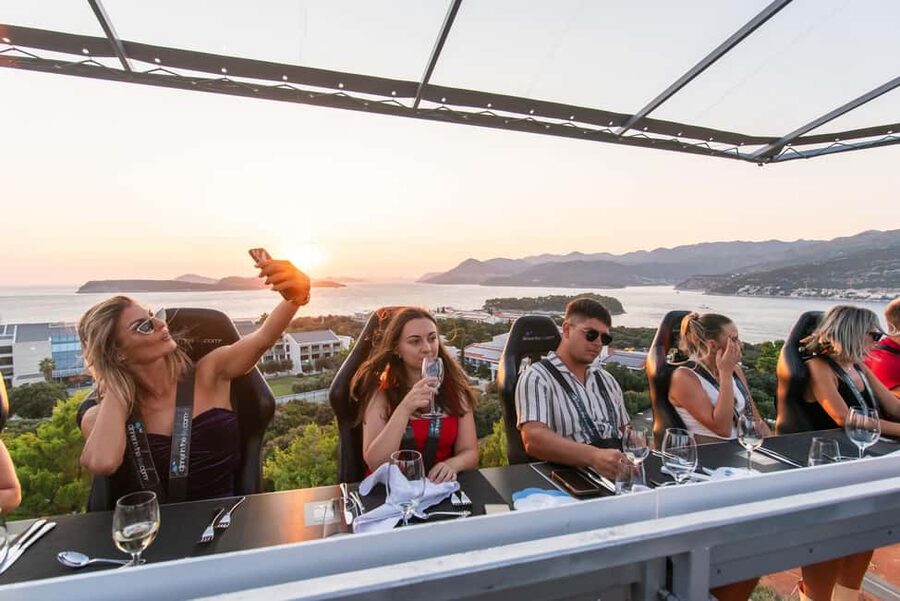 Dinner in the Sky Dubrovnik - Choosing between sunset, lunch, and the Croatian tasting menu