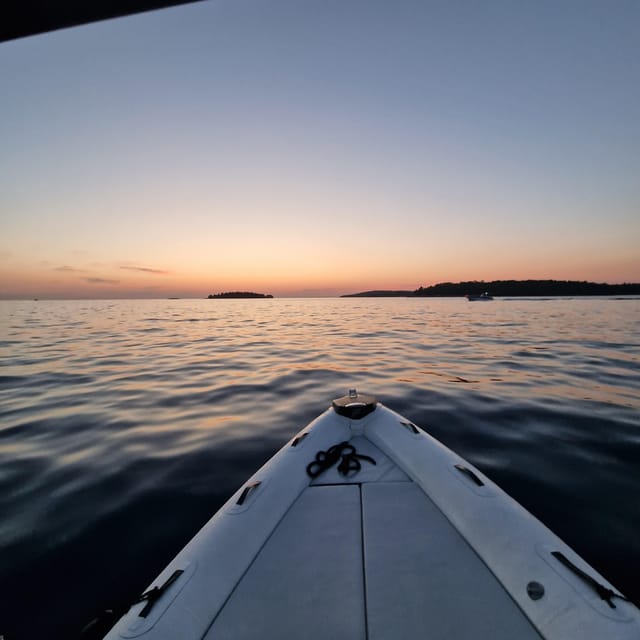 Dolphin private sunset tour Rovinj - Cruising slowly around Rovinj’s islands