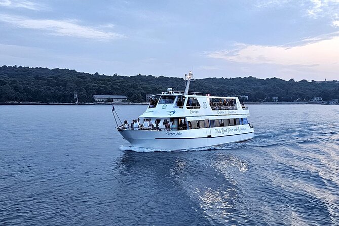 Dolphin Watching & Sunset Boat Tour With Dinner and Drinks - The dolphin search in open water