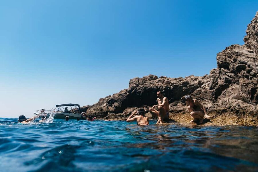Dubrovnik: Blue Cave and Elafit Small Group Boat Exploration - Swimming through the Three Green Caves