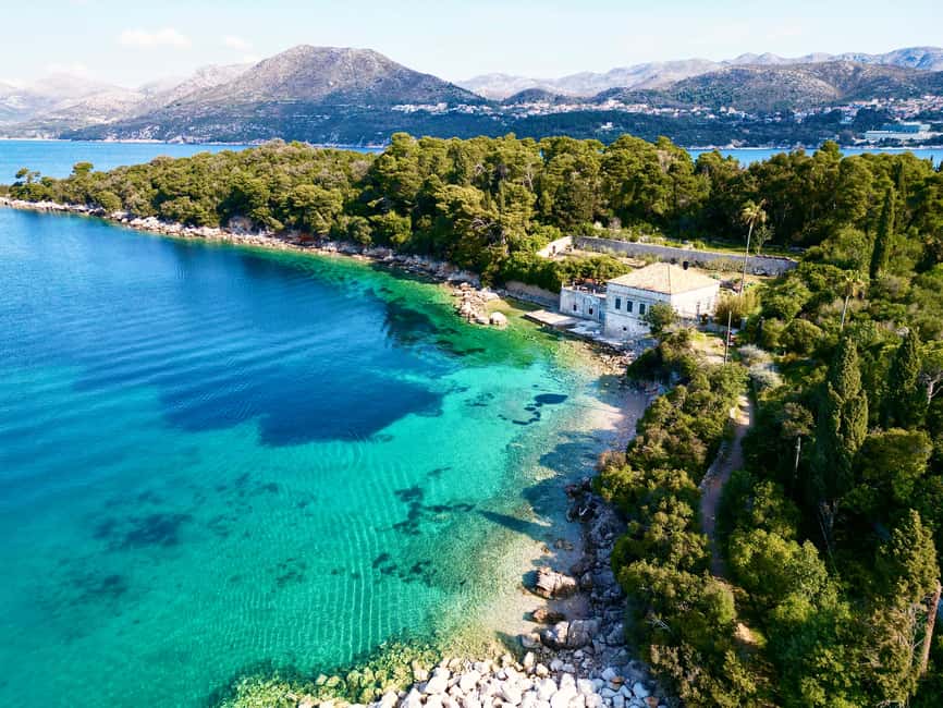 Dubrovnik: Elaphite Islands Cruise with Lunch and Drinks - Koločep: your first hour for swimming and a short walk