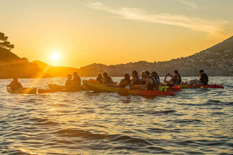 Dubrovnik: Guided Sunset Sea Kayaking with Snacks and Wine - What is included for $45?