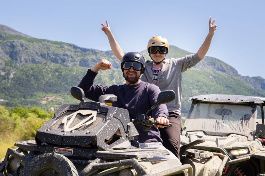 Dubrovnik: Kojan Koral ATV Quad Safari with transport - Safety briefing before the Can-Am ride