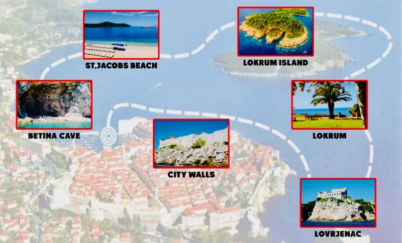 Dubrovnik or Cavtat: Lokrum Island and Betina Cave Boat Tour - Key points at a glance