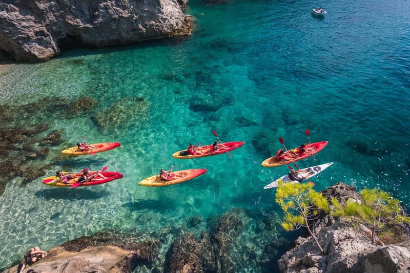 Dubrovnik: Sea Kayaking&Snorkelling Guided Day/Sunset Tours - Small groups and guide support
