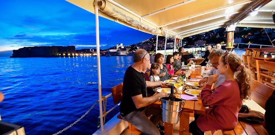 Dubrovnik: Sunset Dinner Cruise around the Old Town - Popara, sea bass, and a homemade main course