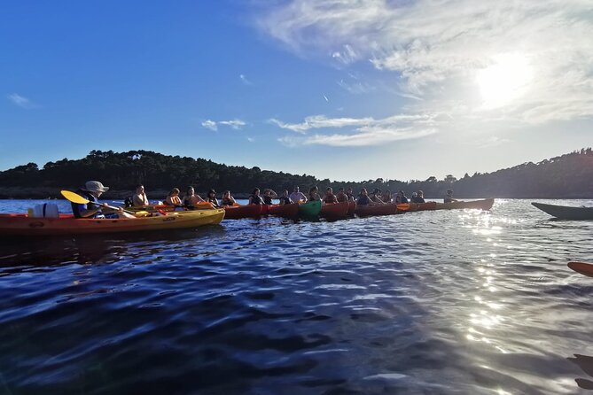 Dubrovnik: Sunset Kayak & Snorkel Tour with Wine & Water - The guide and the group size