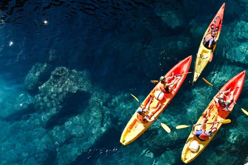 Dubrovnik: Sunset Sea Kayaking Tour - The first 40 minutes toward Lokrum