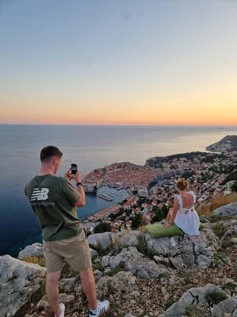 Dubrovnik: Sunset Wine Tasting At Panorama Point - Sunset over Dubrovnik from Srđ hill