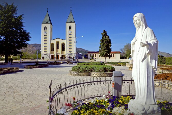 Dubrovnik to Medjugorje & Kravice - Day Trip with Luxury Vehicle - Church of Saint James the Greater and three hours in Medjugorje