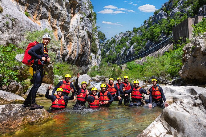 Extreme Canyoning on Cetina River from Split or Šestanovac - The 180-meter cliffs give the route its scale