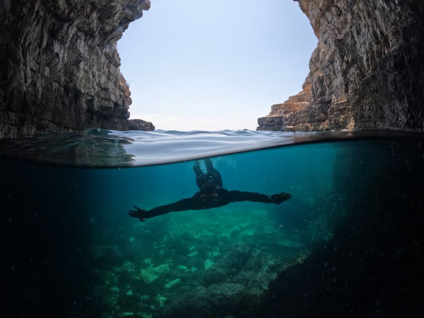 From Fažana: snorkeling at sea cave and Brijuni Island - Seagull Rocks and the closed cave
