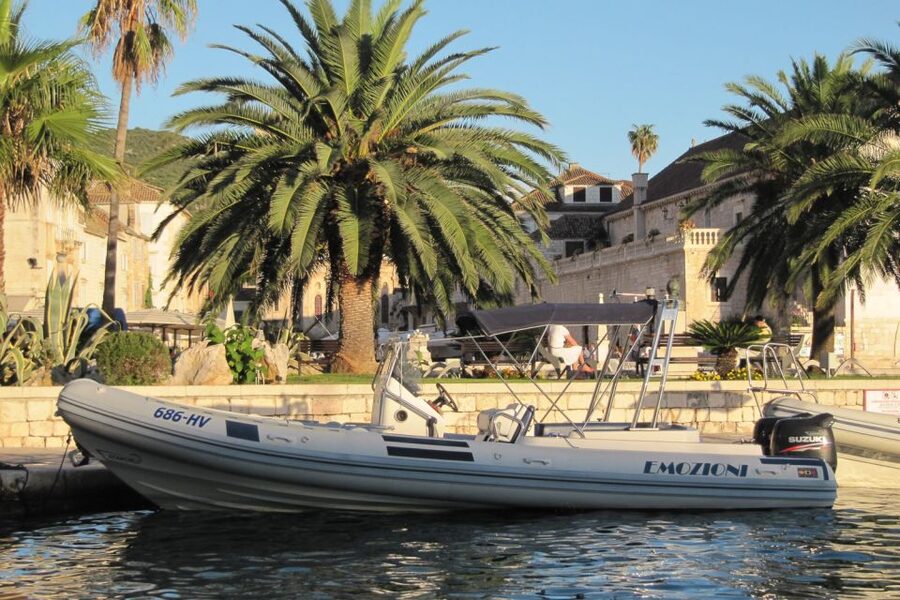 From Hvar: Blue and Green Cave Day Tour - The speedboat ride across open Adriatic water