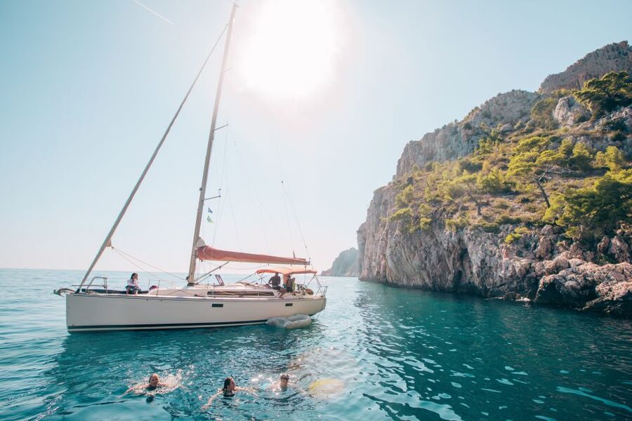 From Hvar: Pakleni Islands & Red Rocks Comfort Sailboat Tour - Dubovica Beach and a second chance to swim
