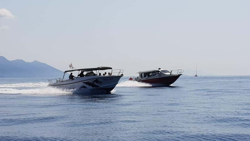 From Hvar: Unforgetable Tour to the Island Vis and Blue Cave - Leaving Hvar on a Shaded Speedboat