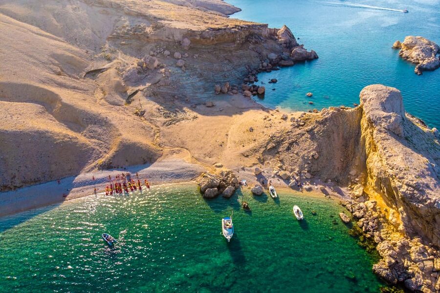 From Metajna/Novalja: Pag Bay Guided Sea Kayaking Tour - Beriknica Beach and Pag’s famous rock formation