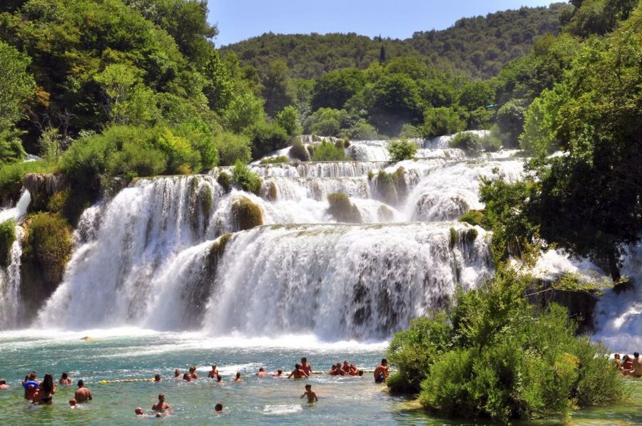 From Omiš: Krka Waterfalls and Trogir Small Group Tour - The ride from Omiš to Krka