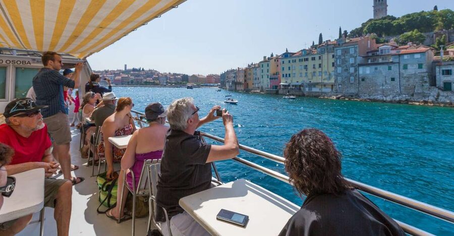 From Pula: Day Cruise to Rovinj, Lim Fjord, and Red Island - Setting out from Pula harbor