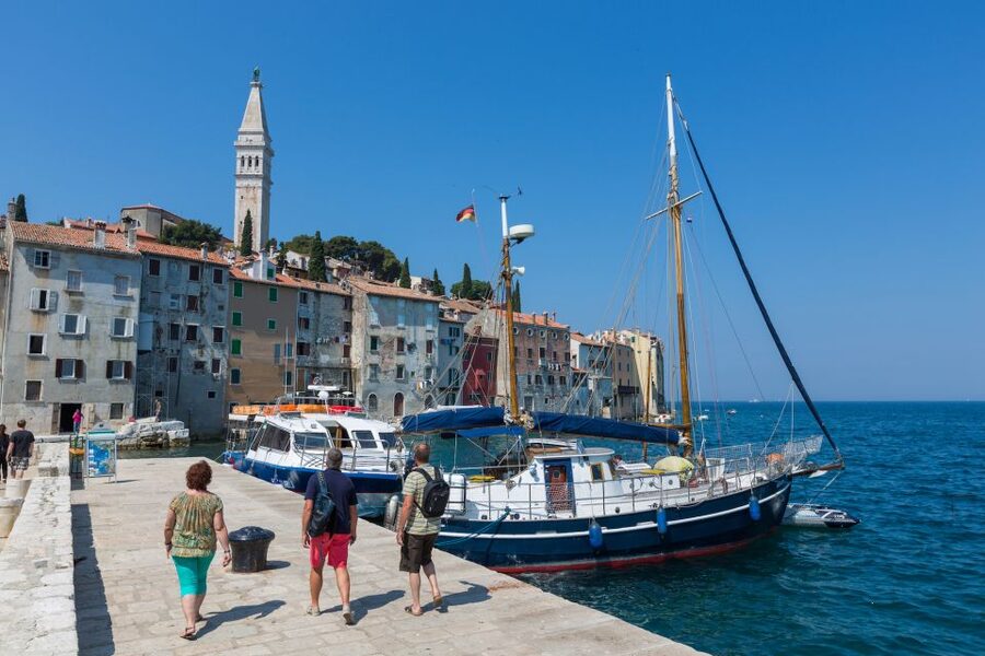 From Pula: Day Cruise to Rovinj, Lim Fjord, and Red Island - Coastal views and the Brijuni archipelago