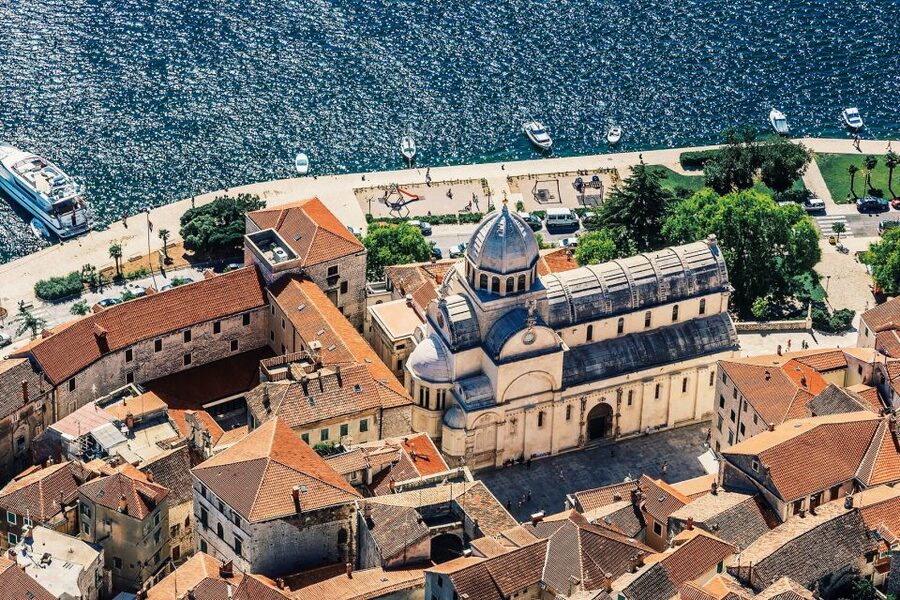 From Sinj: 1.5-Hour Private Flight over Kornati & Šibenik - Seeing Šibenik from the air