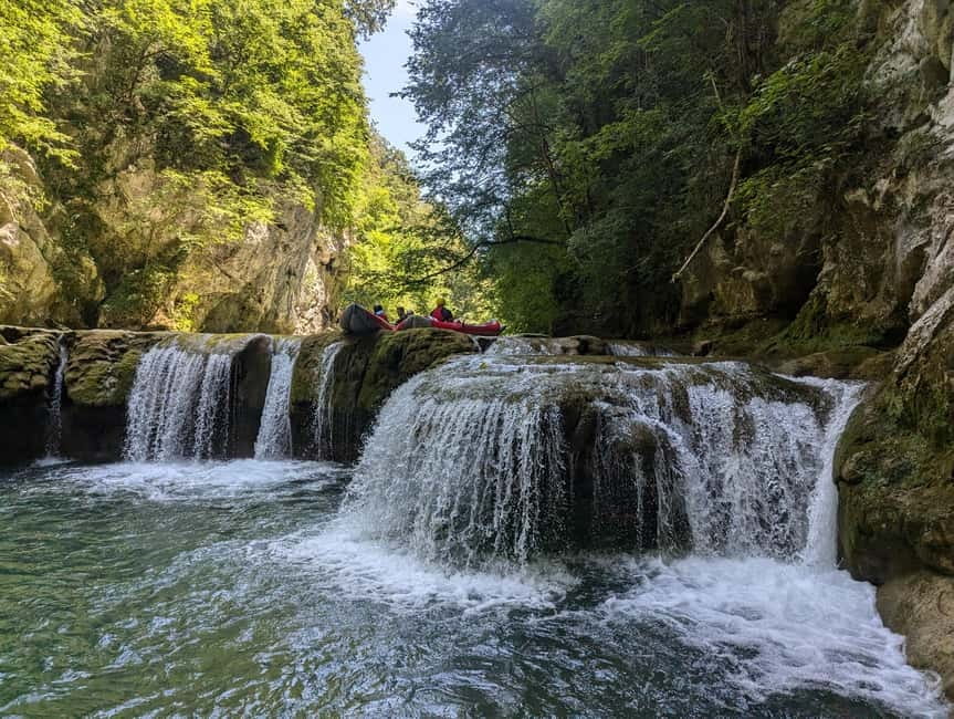 From Slunj: Mreznica Kayaking Adventure - Safety first, then the first gorge section