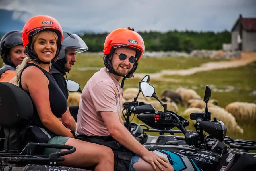 From Split: ATV Dinara Mountain Tour with Picnic - Climbing toward Vrdovo at 1,001 meters