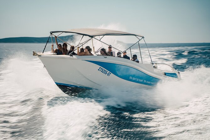 From Split: Blue Lagoon and 3 Islands Speedboat Tour - Krknjasi Bay and the Blue Lagoon