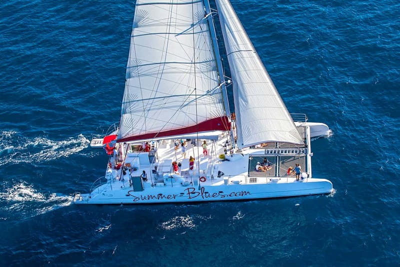 From Split: Catamaran Cruise to Golden Horn & Brač island. - Sunset music on the ride back to Split
