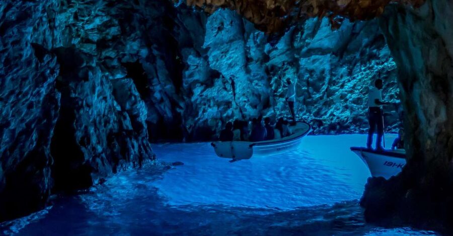 From Split, Croatia: Blue Cave & Hvar 5 Islands tour - Stiniva Cove gives you your first swim